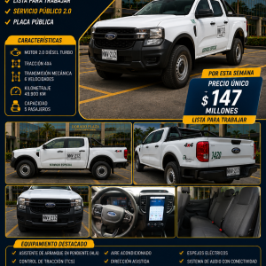 Ford Ranger XL 2024 2.0 CC 4X4